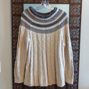 NWOT Market and Spruce Fair Isle Sweater - Sz Medium